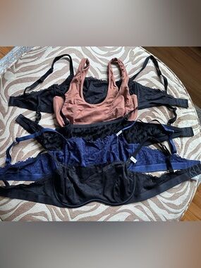 ✨NWT/NWOT✨ 5-Pack PINK Victoria's Secret Lace & Cotton Bralette Mixed variety